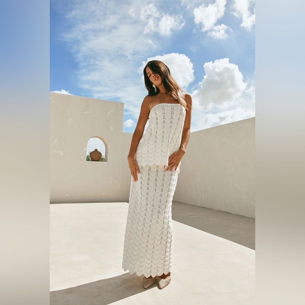 Sabo Skirt White Skirt Set